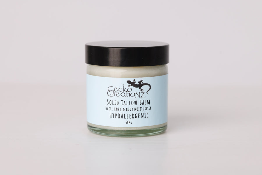 Solid tallow balm, unscented