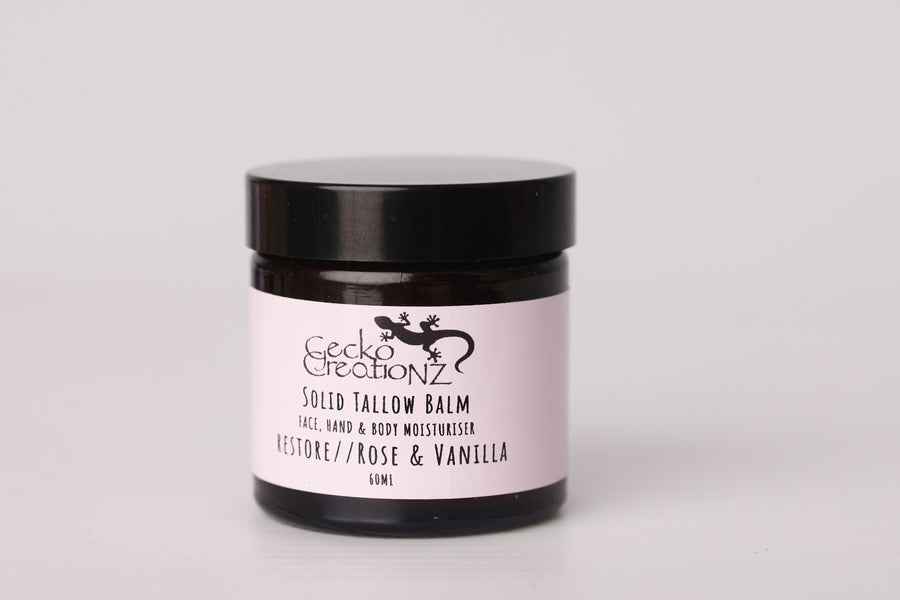 Restore Rose & Vanilla solid tallow balm