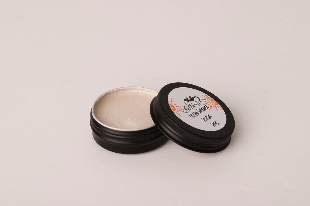 Tinted Tallow Summer Lotion Tin – Herbal Rose