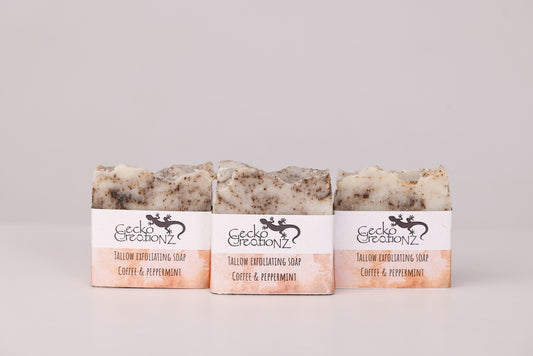 Tallow Exfoliating Soap Coffee & Peppermint