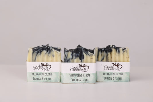 Tallow/Olive Oil Charcoal soap