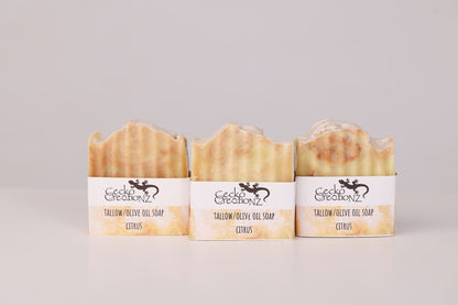 Tallow, Olive Oil & Coconut Oil Soap - Citrus