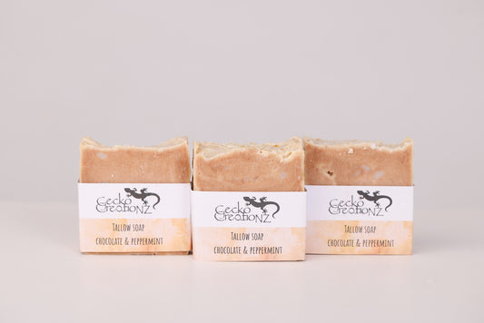 Tallow Soap Chocolate & Peppermint