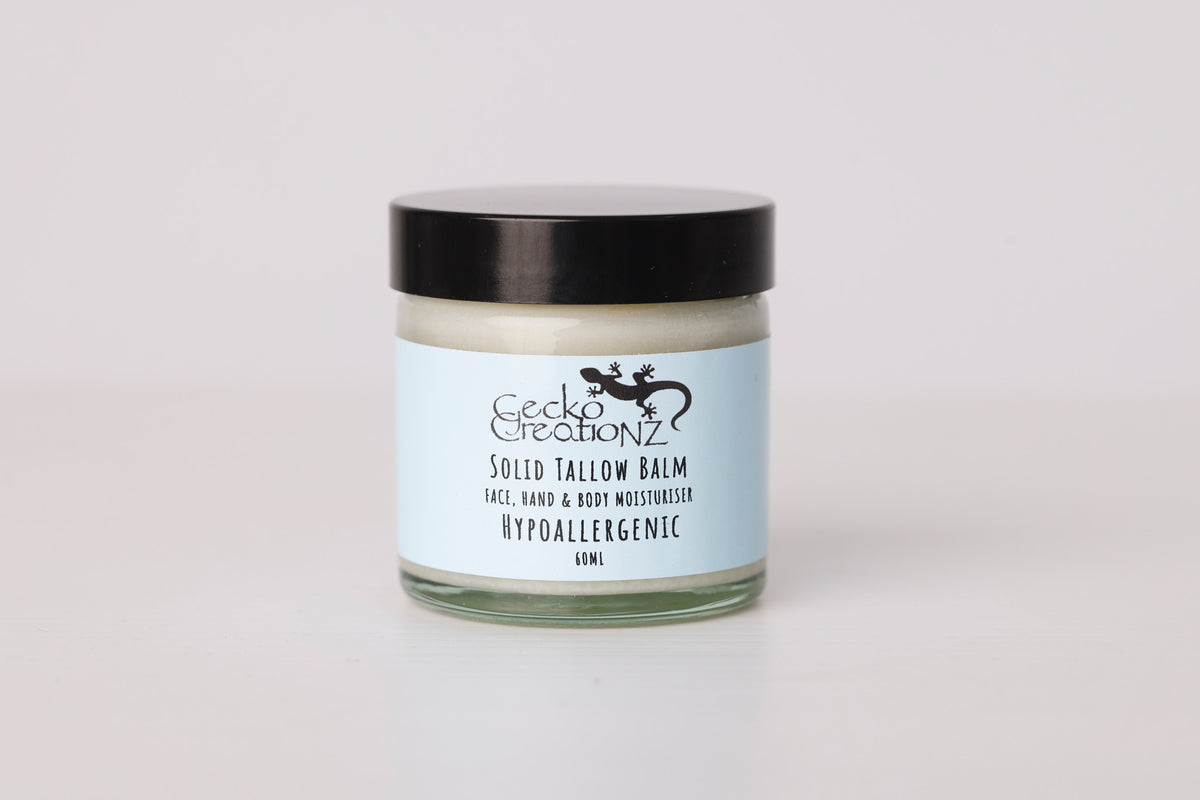 Solid tallow balm, unscented