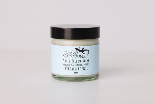 Solid tallow balm, unscented