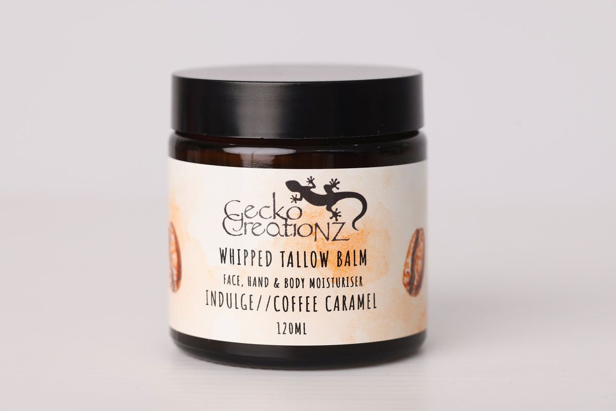 Indulge Coffee Caramel whipped tallow balm