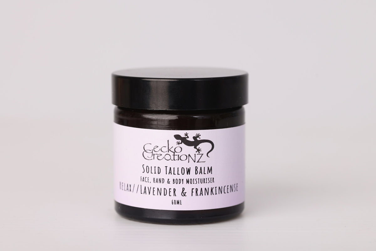 Relax Lavender & Frankincense solid tallow balm