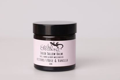 Restore Rose & Vanilla solid tallow balm