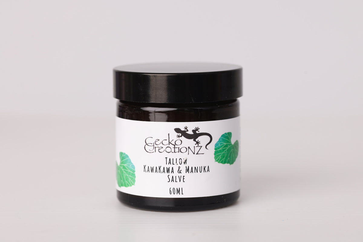 Tallow kawakawa & manuka salve