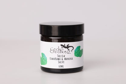 Tallow kawakawa & manuka salve
