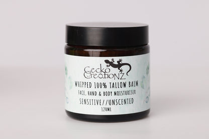 Whipped 100% tallow balm, sensitive unscented