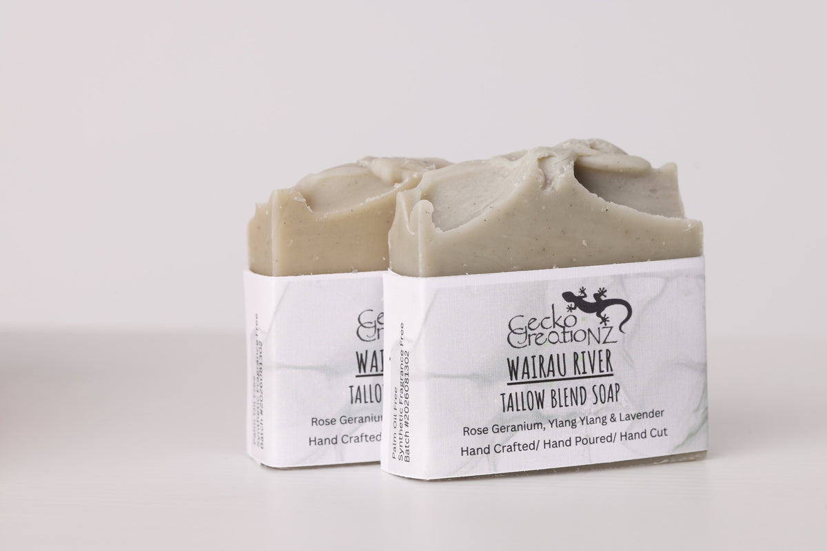 Wairau River tallow blend soap, two bars