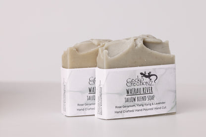 Wairau River tallow blend soap, two bars