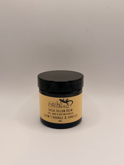 Solid Tallow Balm - Glow// Orange & Vanilla