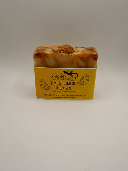 Tallow Soap - Lime & Turmeric
