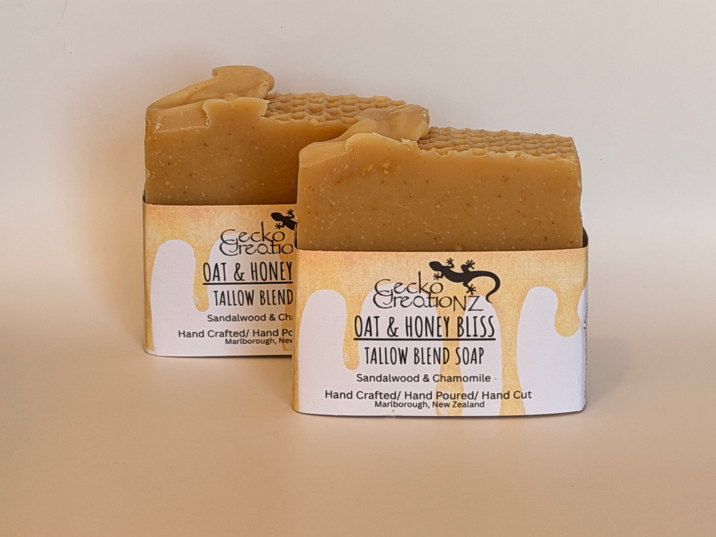 Tallow Blend Soap – Honey & Oat Bliss (Lavender, Sandalwood & Chamomile)