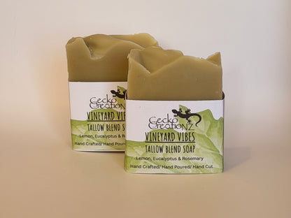 Tallow Blend Soap – Vineyard Vibes (Lemon, Eucalyptus, Rosemary & Clary Sage)